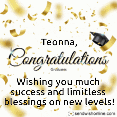 Congratulations Card for Teonna Wishing Success