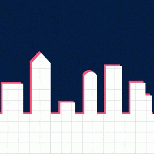 Congratulations Card With A City Skyline And Fireworks GIF