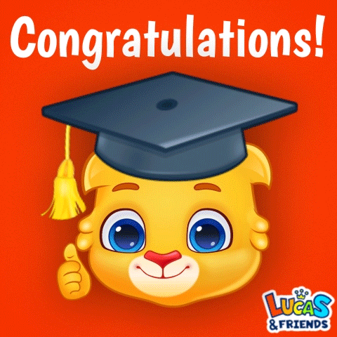 Congratulations Card With Lucas And Friends GIF