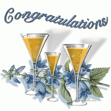 Congratulations Champagne Toast GIF