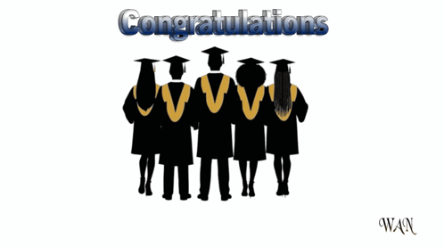 Congratulations Class Of 2026 With A Group Of Graduates Throwing Their Caps In The Air GIF