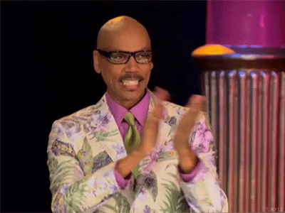 Congratulations Funny Rupaul Golf Clap GIF