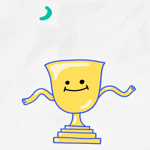 Congratulations Funny Trophy Wavy Arms GIF
