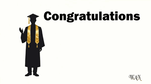 Congratulations Graduate Silhouette GIF