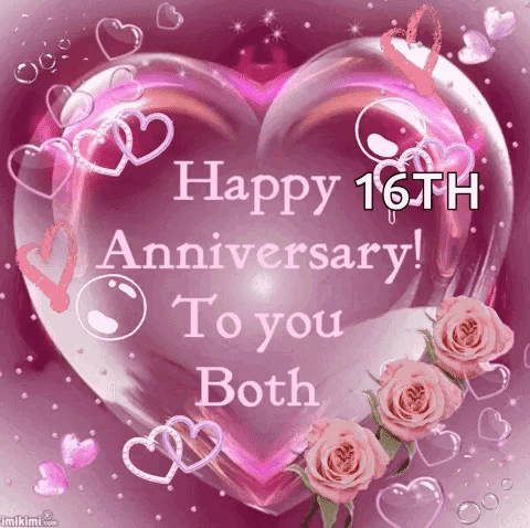 Congratulations Happy 16th Wedding Anniversary GIF