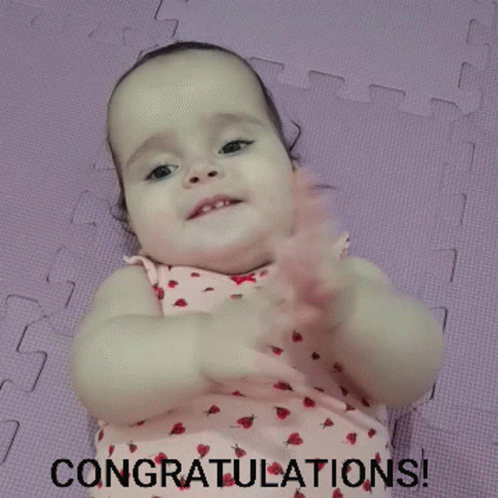Congratulations Happy Clapping Baby GIF