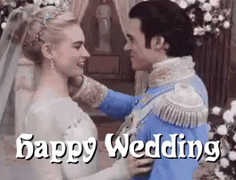 Congratulations Happy Wedding Cinderella GIF