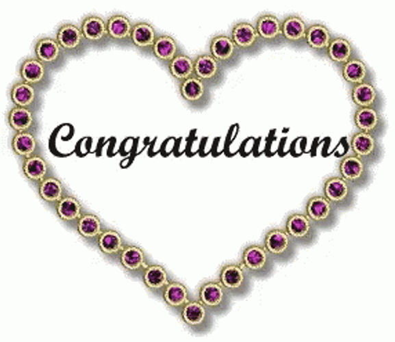 Congratulations Inside Animated Heart GIF
