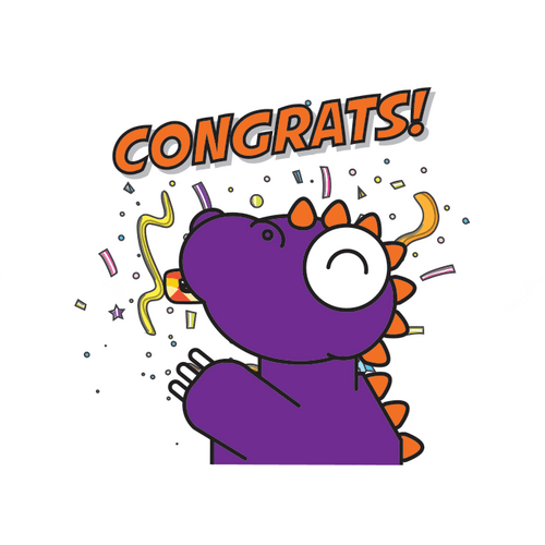 Congratulations Little Dinosaur GIF