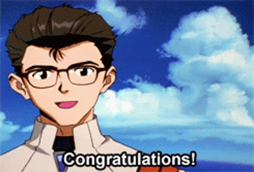 Congratulations Meme Makoto Hyuga Anime GIF