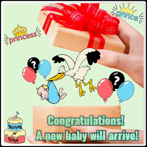 Congratulations New Baby Arriving GIF