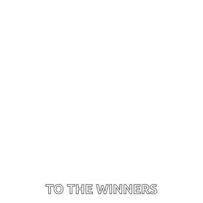 Congratulations To The Winners With Blue And White Fireworks GIF