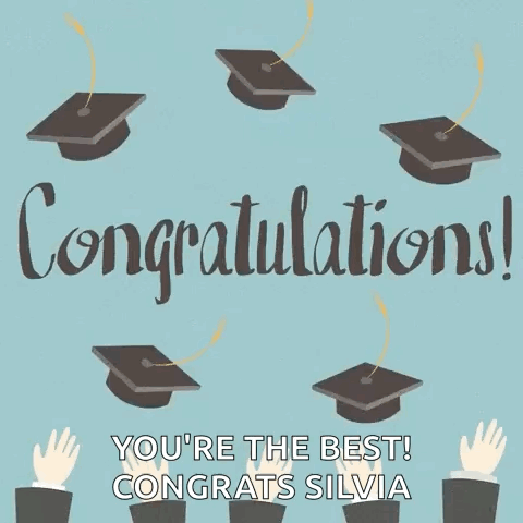 Congratulations You're The Best Silvia GIF