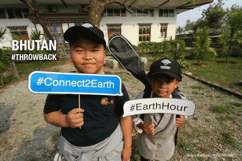 Connect To Earth Hashtag Bhutan GIF