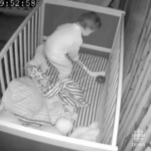 Connor Bedard Baby Hockey Crib GIF