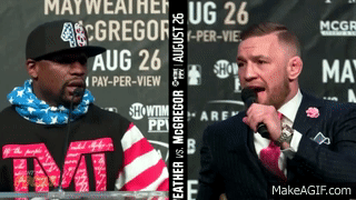 Conor Mcgregor Arguing With Mayweather GIF