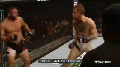 Conor Mcgregor Beating Opponent GIF