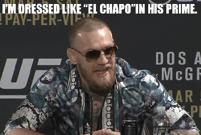 Conor Mcgregor Dressed Like El Chapo GIF