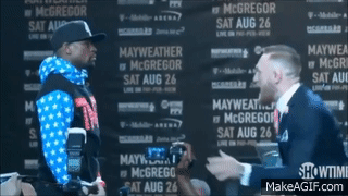 Conor Mcgregor Facing Mayweather GIF