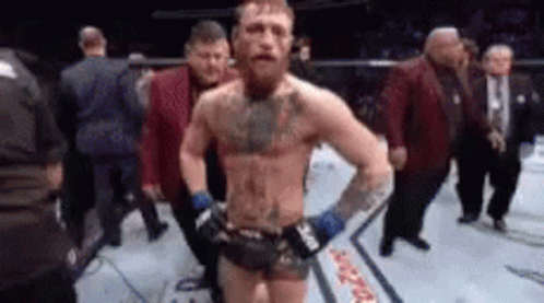 Conor Mcgregor Walk After Fight GIF
