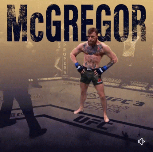 Conor Mcgregor Walk Strutting With Fire GIF