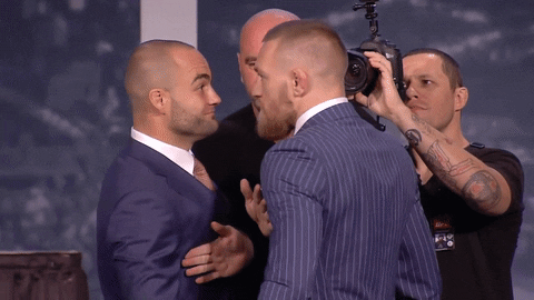 Conor Mcgregor Will Face Off With Eddie Alvarez GIF