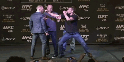 Conor Mcgregor Will Face Off With Nate Diaz GIF