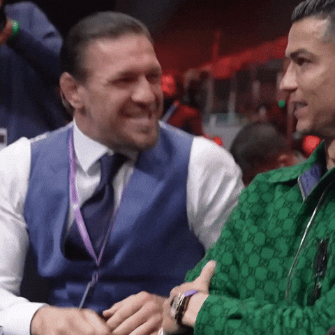 Conor Mcgregor Yapping Cristiano Ronaldo Nonchalant GIF