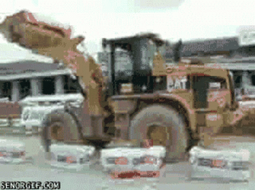 Construction Excavator Truck Fail GIF