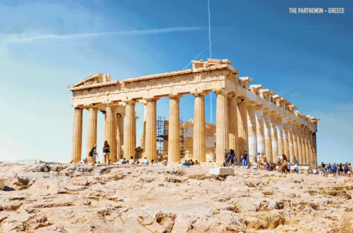Construction Of Parthenon In Greece Timelapse GIF