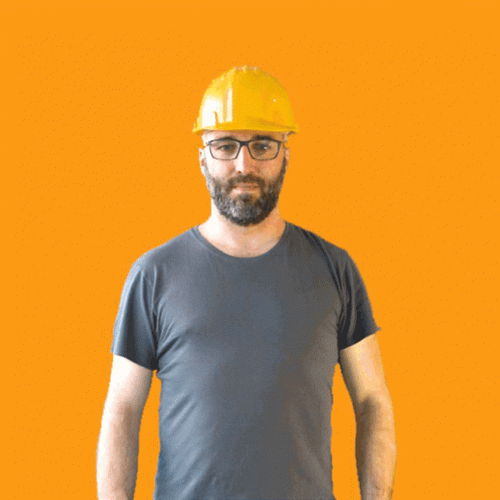 Construction Worker Wrong PPE GIF