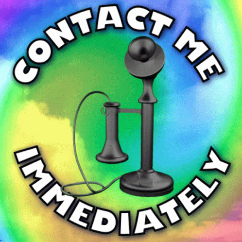 Contact Me Immediately Sign With Telephone
