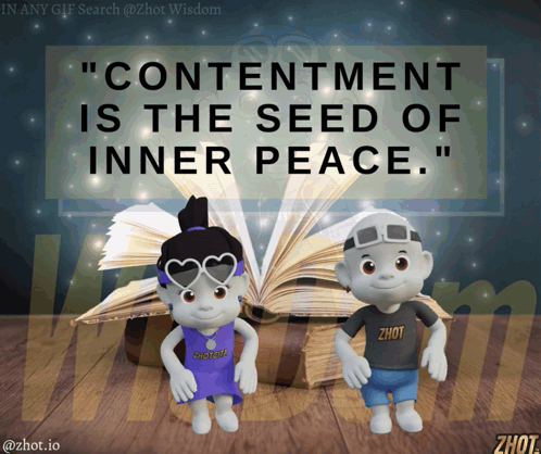 Contentment Is the Seed of Inner Peace Poster