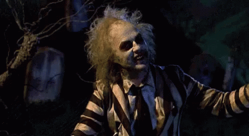 Continuous Storm Lightning Beetlejuice Meme GIF