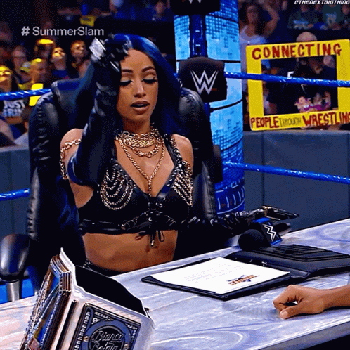 Contract Signing Sasha Banks Wwe Smackdown GIF