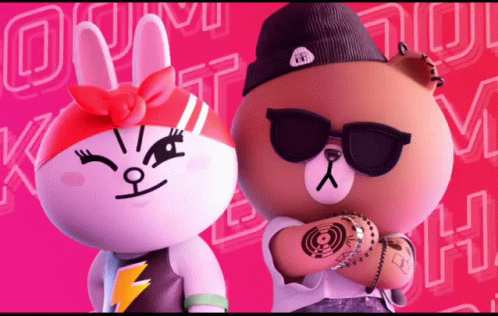 Hiphop Cony And Brown Head Nod GIF