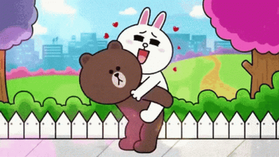 Cony And Brown Date GIF