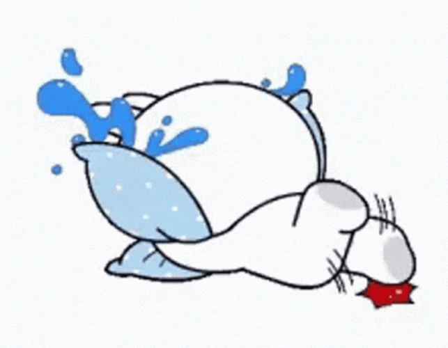 Cony Cry Sob Tantrums In Pillow GIF