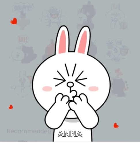 Cony Flying Kiss Anna GIF