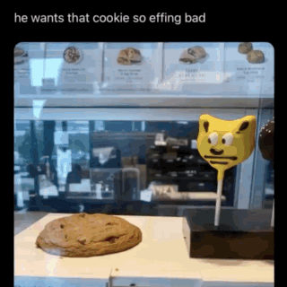 Cookie Lollipop He Wants That Cookie So Effing Bad