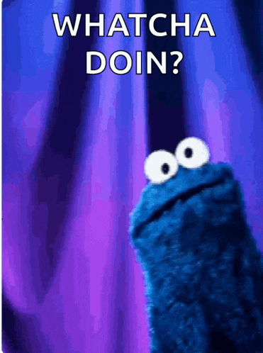 Cookie Monster Awkward Gif GIF