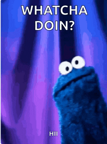 Cookie Monster Awkward Gif GIF