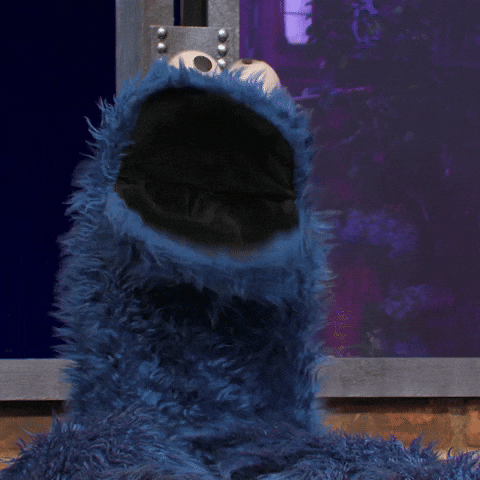 Cookie Monster Blah Blah Blah Boring GIF