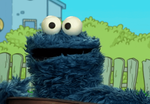 Cookie Monster Can't Help But Burp GIF