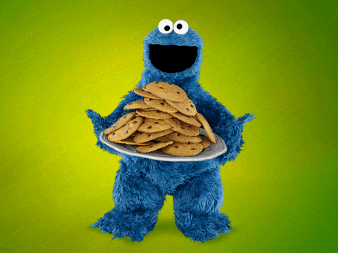 Cookie Monster Cookie Tray GIF