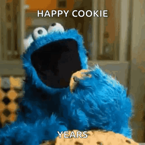 Cookie Monster Eating Cookie