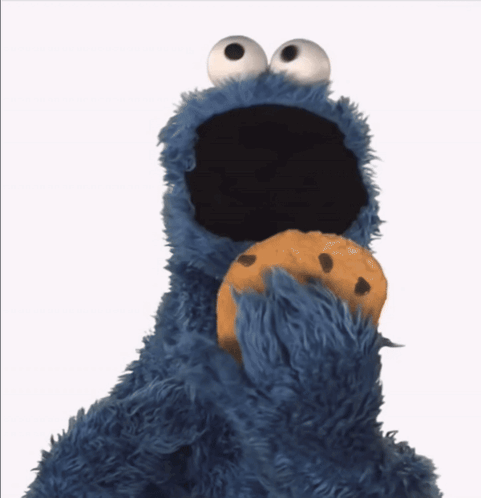 Cookie Monster Paw Holding Cookie