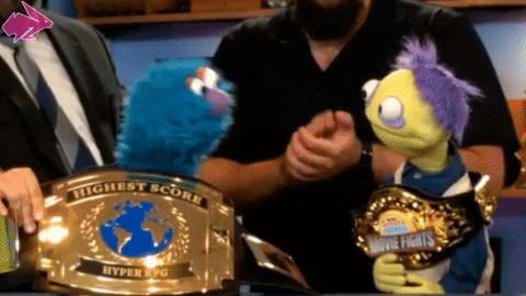 Cookie Monster Play Like A Champion To Win GIF