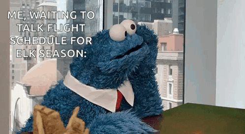 Cookie Monster Waiting Meme GIF