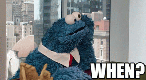 Cookie Monster Waiting When GIF